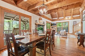 Dining - Log Hollow | Hot Tub, Plenty of Games, Play Area! (Townsend)