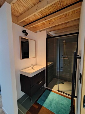 Shower, hair dryer, towels, soap - New house in the heart of the Loire castles - sleeps 4 (Chinon)