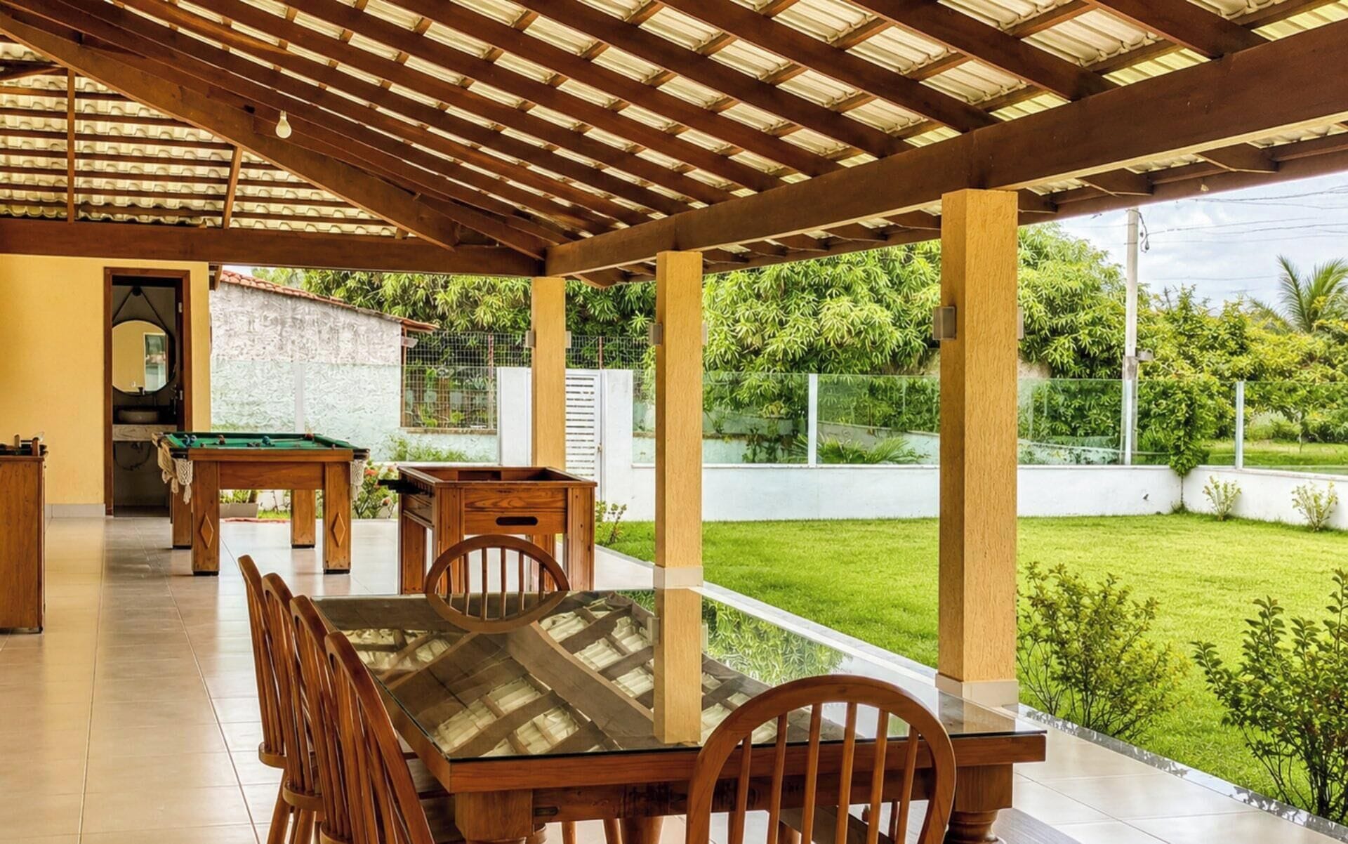 Casa premium | Opções para refeição ao ar livre