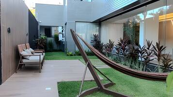 Apartamento superior | Terraço/pátio
