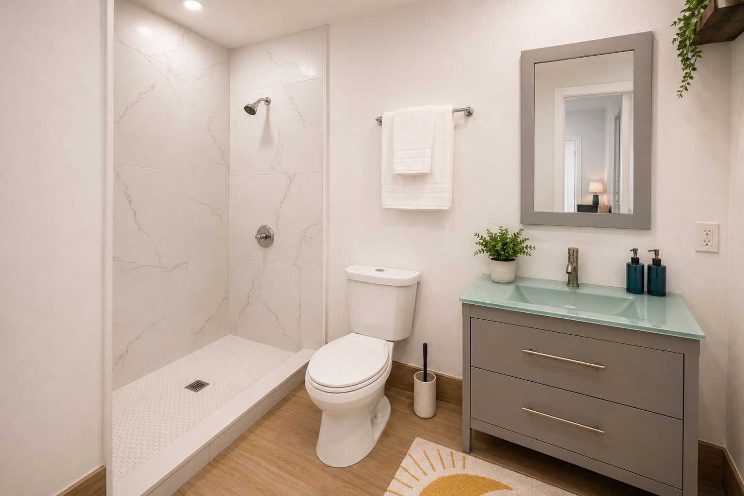 Towels, toilet paper