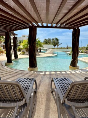Pool - 
Luxurious beachfront apartment in Telchac, one of the beaches of Mérida (Mérida)