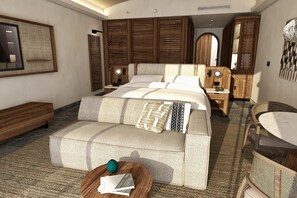 Ropa de cama de alta calidad y minibar con artículos gratuitos 