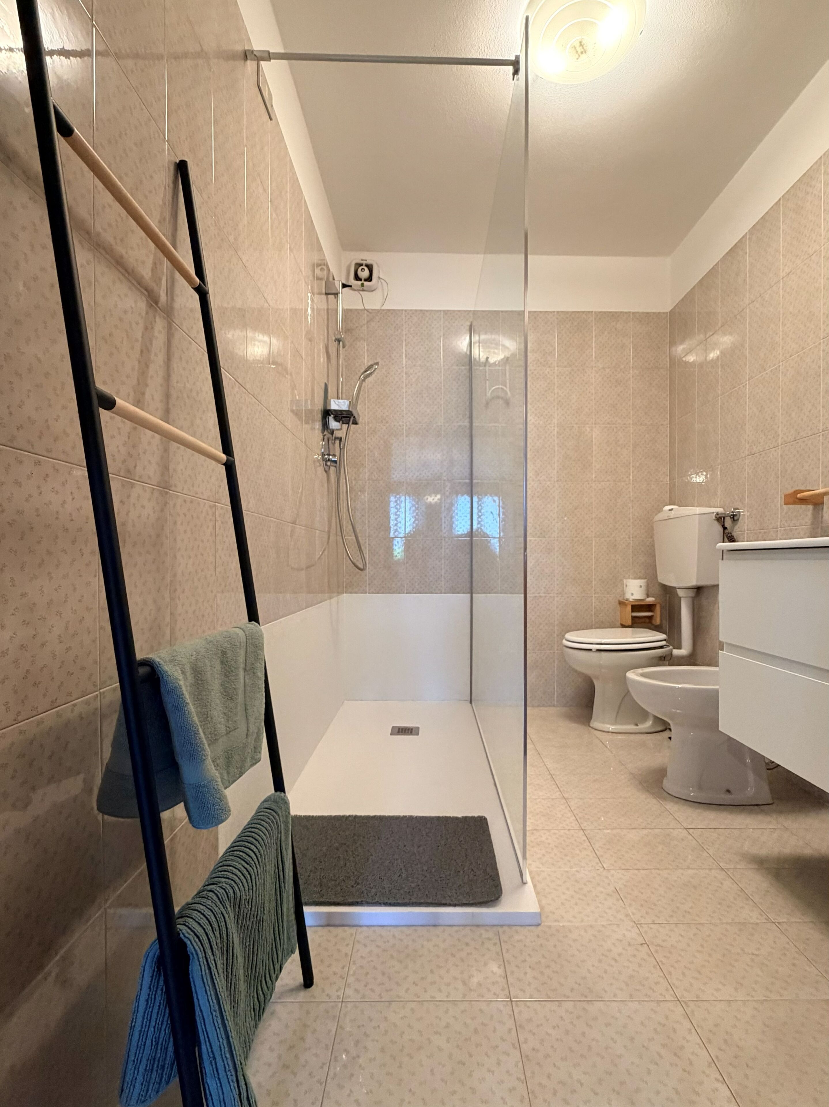 Dusche, Haartrockner, Bidet