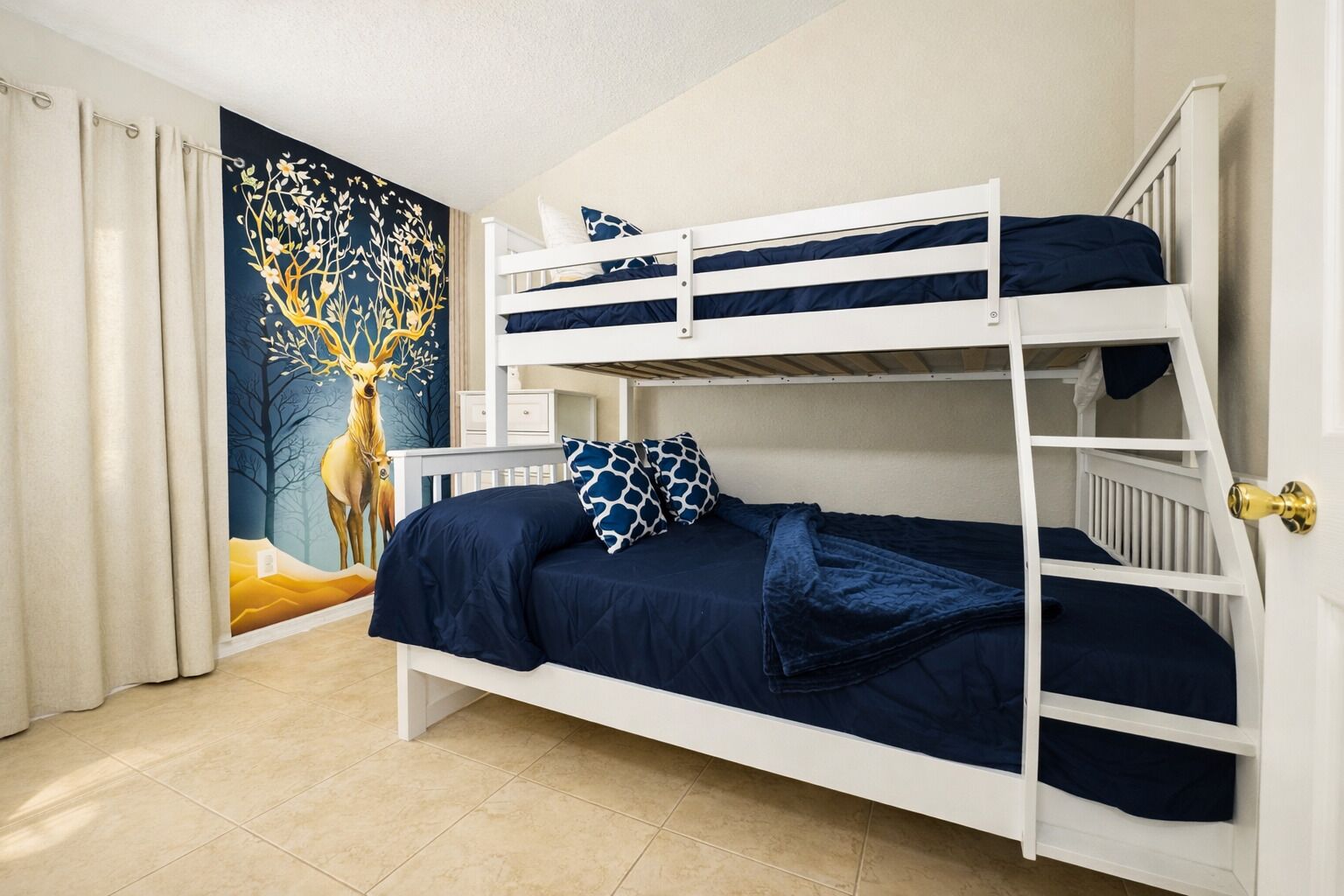 Desk, iron/ironing board, travel cot, free WiFi