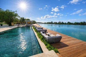 Pool - Cozy 1-bedroom apartment in peaceful Punta Cana with AC and gym (Punta cana)