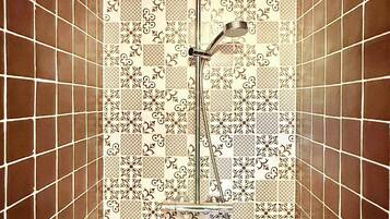 Shower, hair dryer
