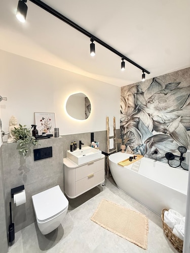 Stylish boho apartment near Mainz with balcony & parking space