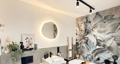 Stilvolles Boho-Apartment nahe Mainz mit Balkon & Parkplatz
