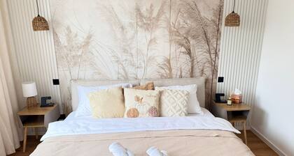 Stilvolles Boho-Apartment nahe Mainz mit Balkon & Parkplatz