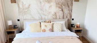 Stylish boho apartment near Mainz with balcony & parking space