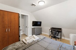 Desk, iron/ironing board, travel crib, WiFi