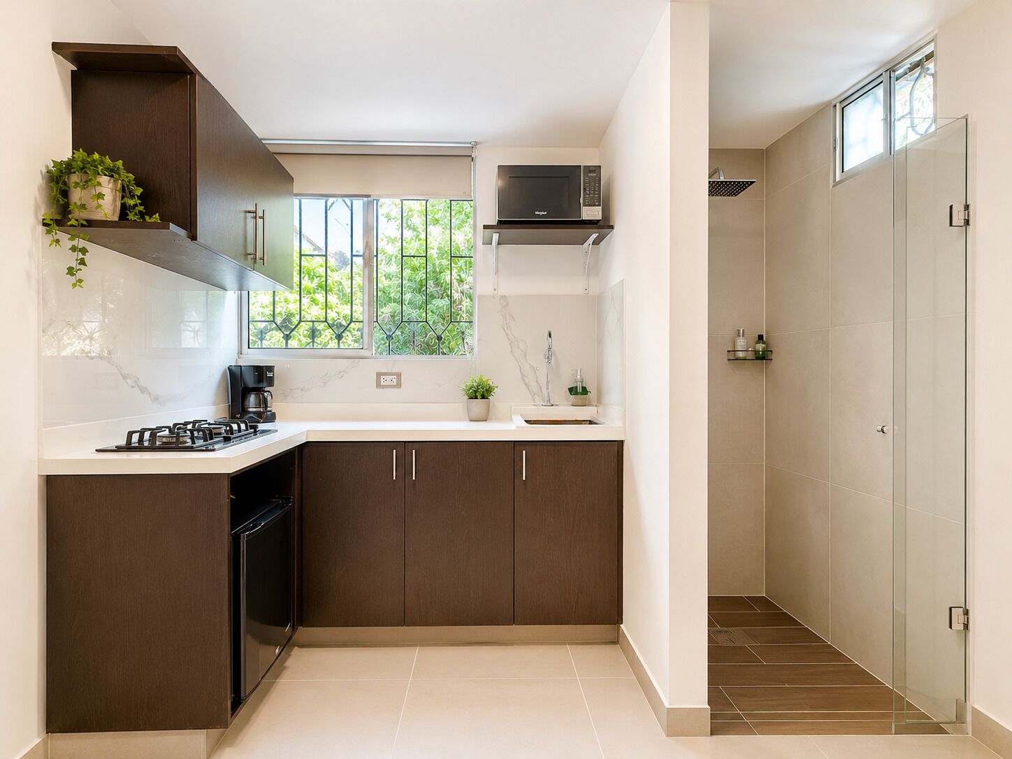 Comfort Loft, 1 Double Bed, Kitchenette, Garden View 101 | Cuisine privée | Micro-ondes, lave-vaisselle