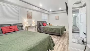 4 dormitorios, tabla de planchar con plancha, wifi y ropa de cama