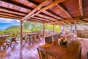 Outdoor dining - Eden on the Chocolata (San Juan del Sur)