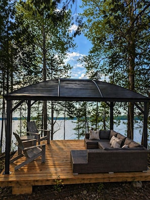Terrace/patio - Spa & Sauna | Preissac Waterfront | Ages 14 and up (Preissac)