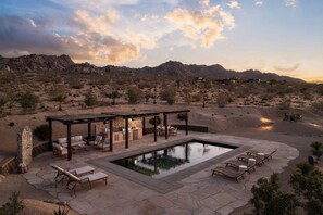 A heated pool