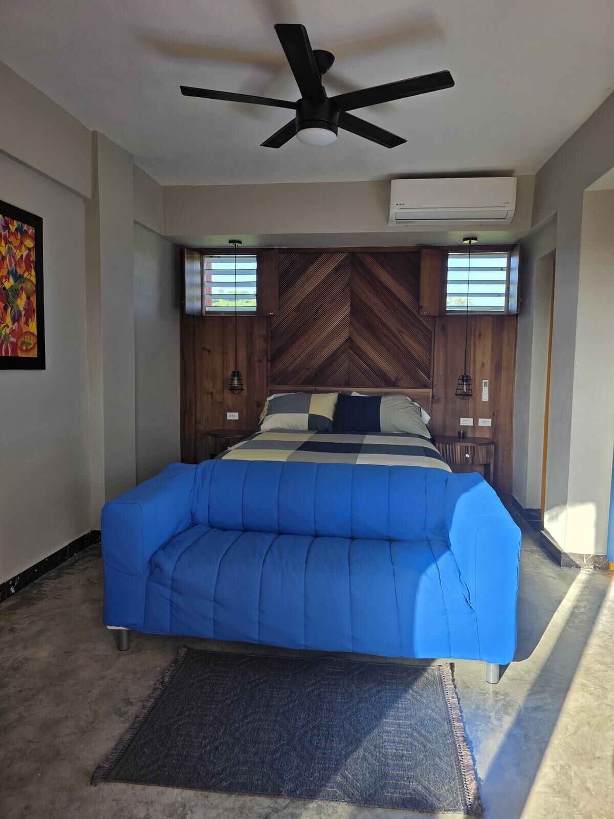 Family Room, 1 King Bed with Sofa bed, Balcony, Courtyard View | Desk, laptop workspace, free WiFi