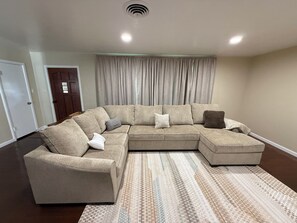 Living area -  Spacious home w/Backyard w fruit trees and  Private  parking Designated Office. (Tracy)