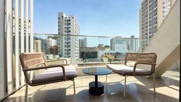 Duplex Suite Terrace 6 person | 高級寢具、羽絨被、Select Comfort 床墊、房內夾萬