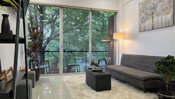 Superior Apartment, Kitchen | Living area