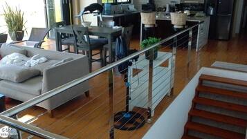 Basic Apartment, Beach View | Living area