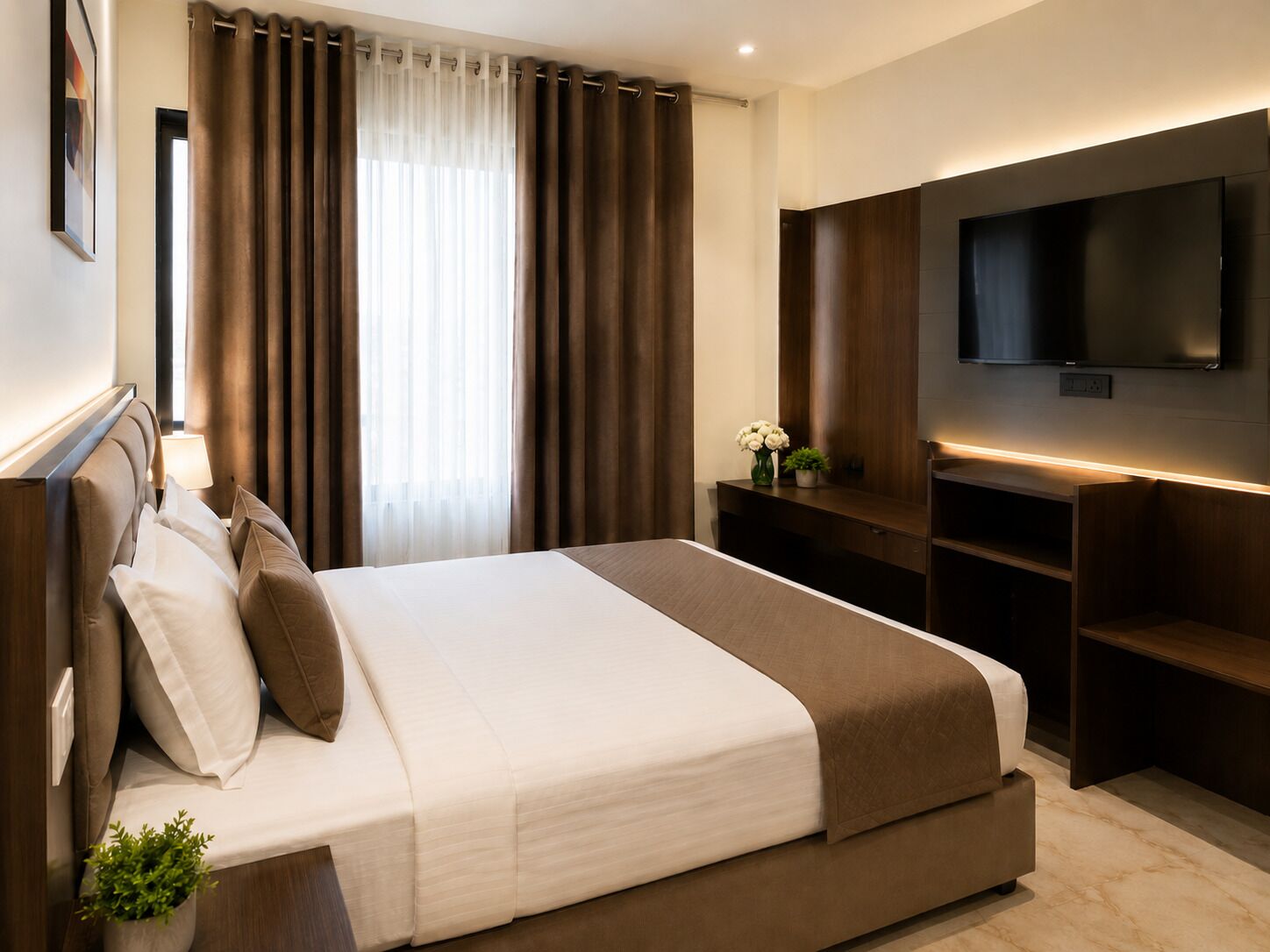 Kamar Double atau Twin Basic | Wi-Fi gratis
