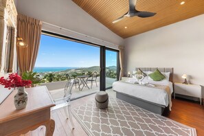 Villa, balcon, vue océan | Coffres-forts dans les chambres, chambres insonorisées