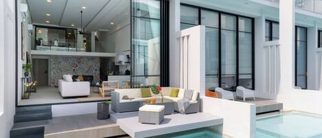House, Balcony, Pool View | Terrace/patio