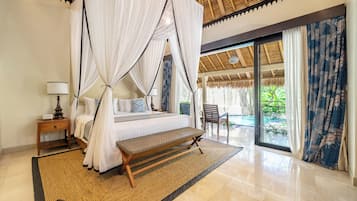 Vila Deluks, patio, pemandangan kolam renang | Pemandangan dari kamar