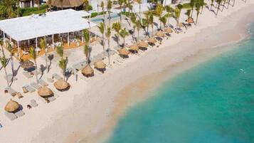 Sun loungers, beach towels