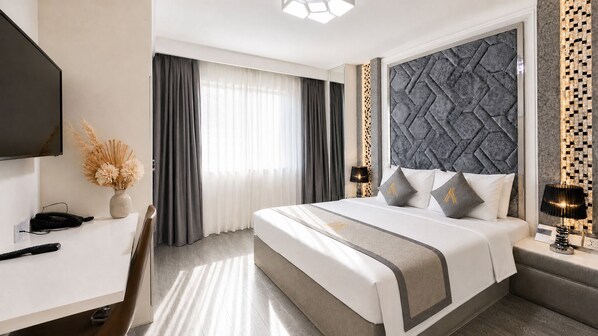 Suite Double Room | Minibar, individually decorated, desk, laptop workspace - Amory Hotel - Bui Vien Walking Street (Ben Thanh Ward)