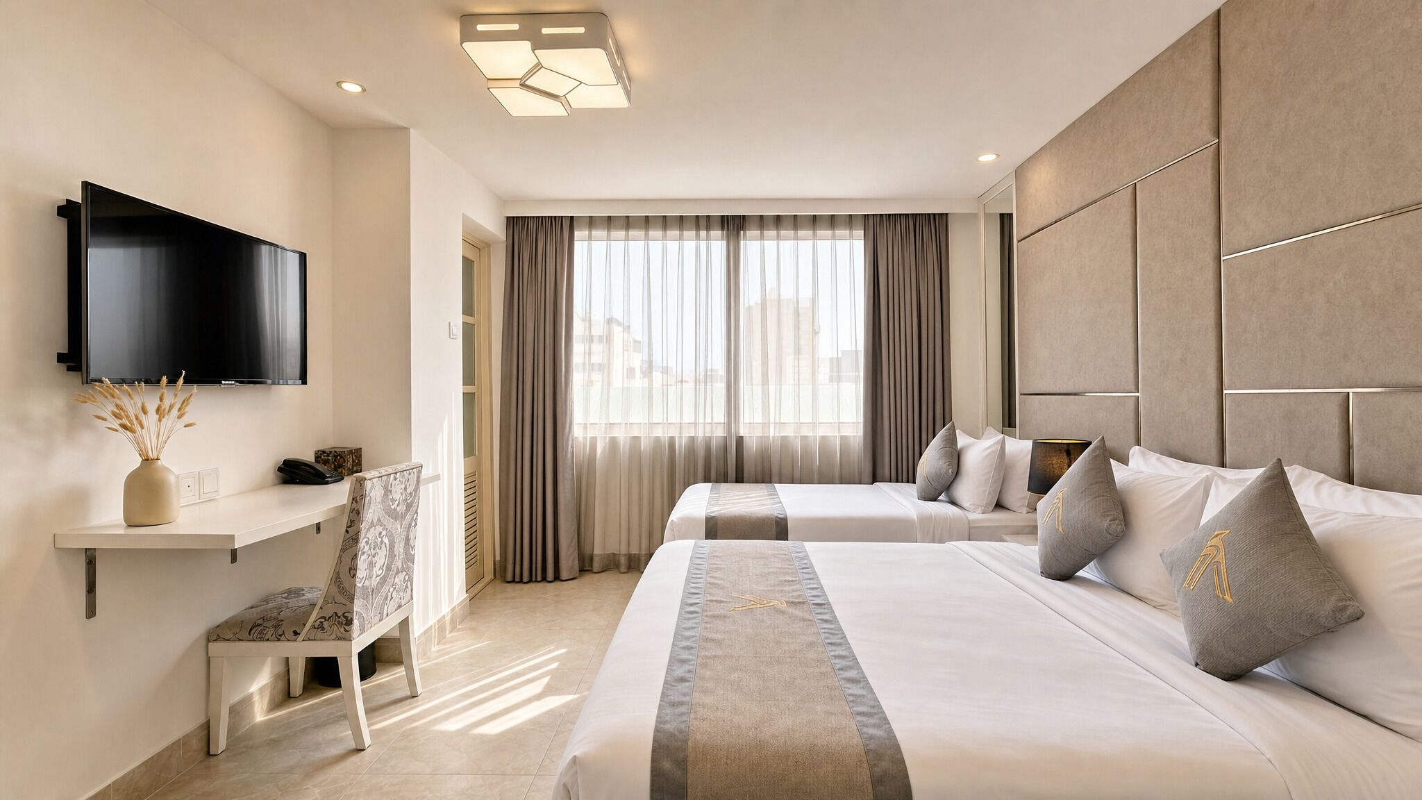 Triple Room | Minibar, individually decorated, desk, laptop workspace