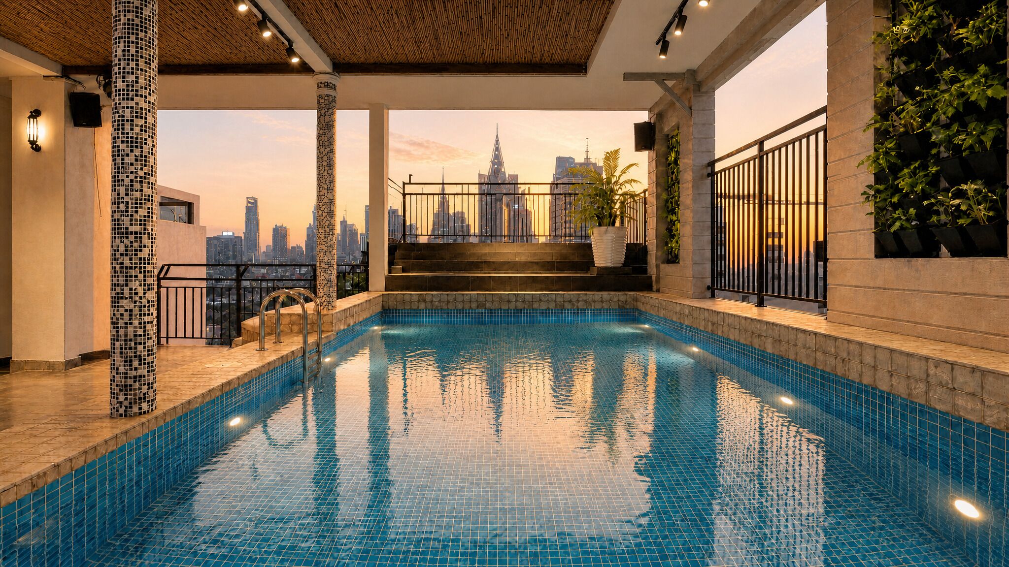 Indoor pool, outdoor pool