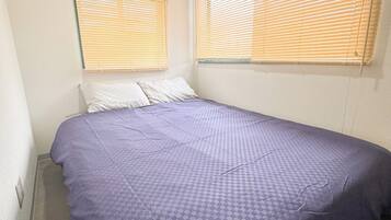 Desk, free WiFi, bed sheets