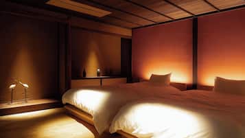 Desk, free WiFi, bed sheets