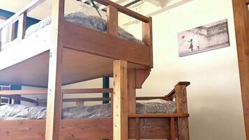 Desk, free WiFi, bed sheets