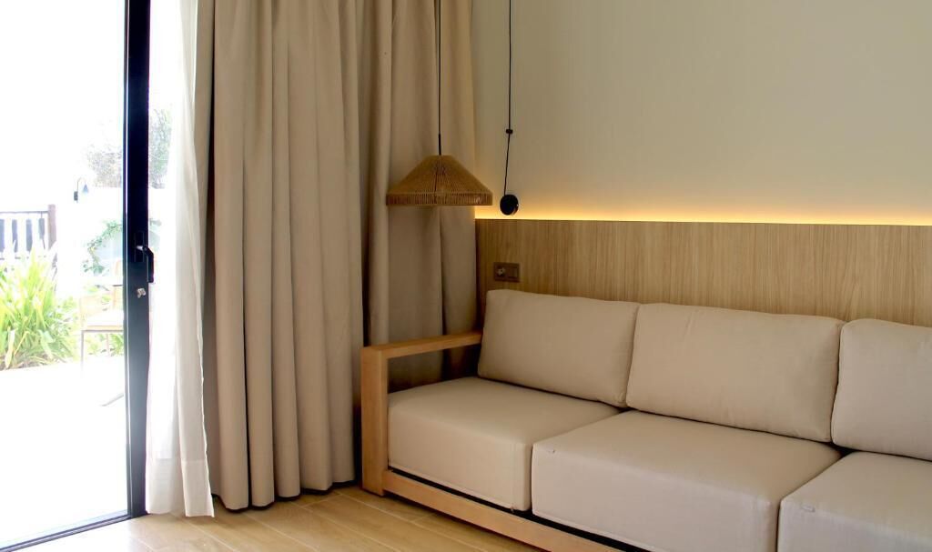 Comfort-bungalow - balkon - havudsigt | Opholdsområde