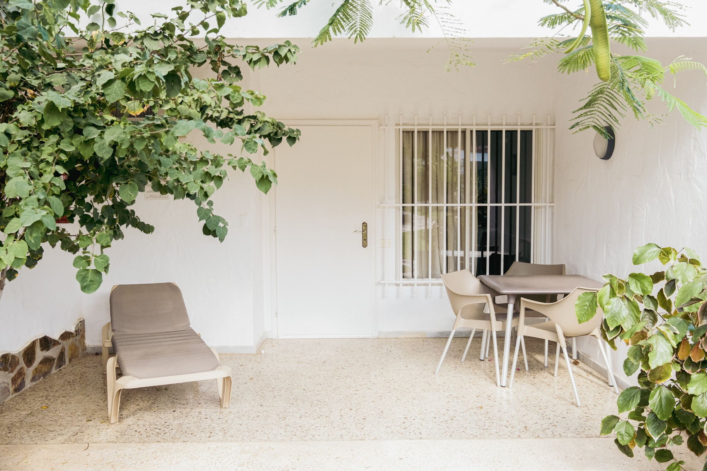 Camera doppia, balcone, vista giardino | Terrazza/patio