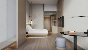 Standaard kamer, 1 kingsize bed, uitzicht op de stad
