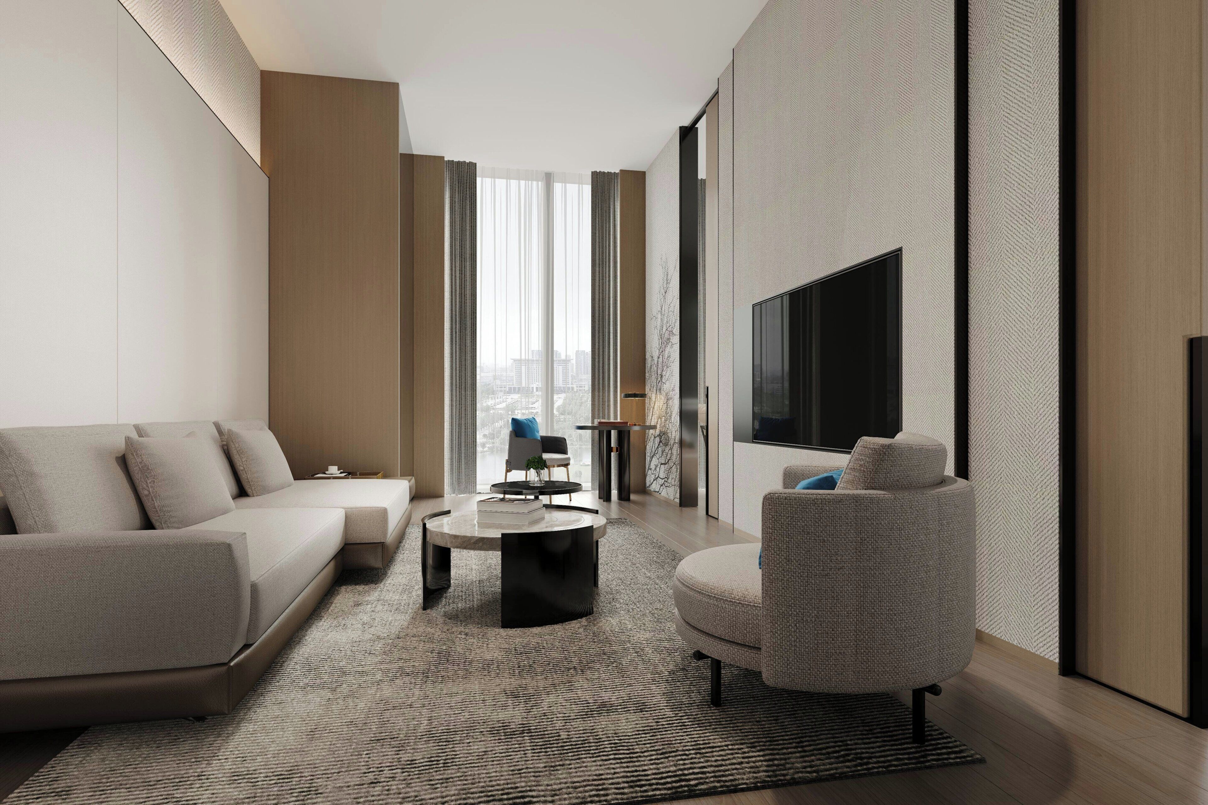 Suite, 1 Schlafzimmer, Stadtblick | Wohnzimmer