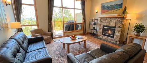 Smart TV, fireplace, DVD player, offices
