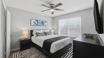 4 bedrooms, iron/ironing board, free WiFi, bed sheets