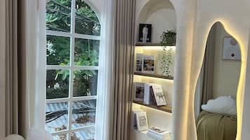 In-room safe, blackout drapes, soundproofing, iron/ironing board