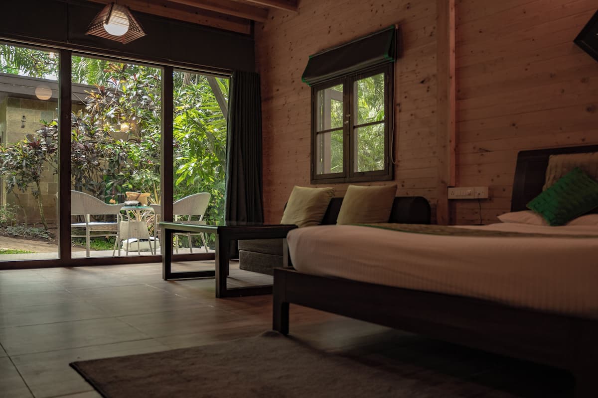 Chalet, balcon | Literie de qualité, accÚs au Wi-Fi (inclus), literie fournie