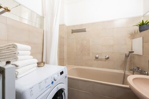 Hair dryer, towels - Riverside 2BR Apartment Next to the National Theatre by EasyBNB Premium (Prague)