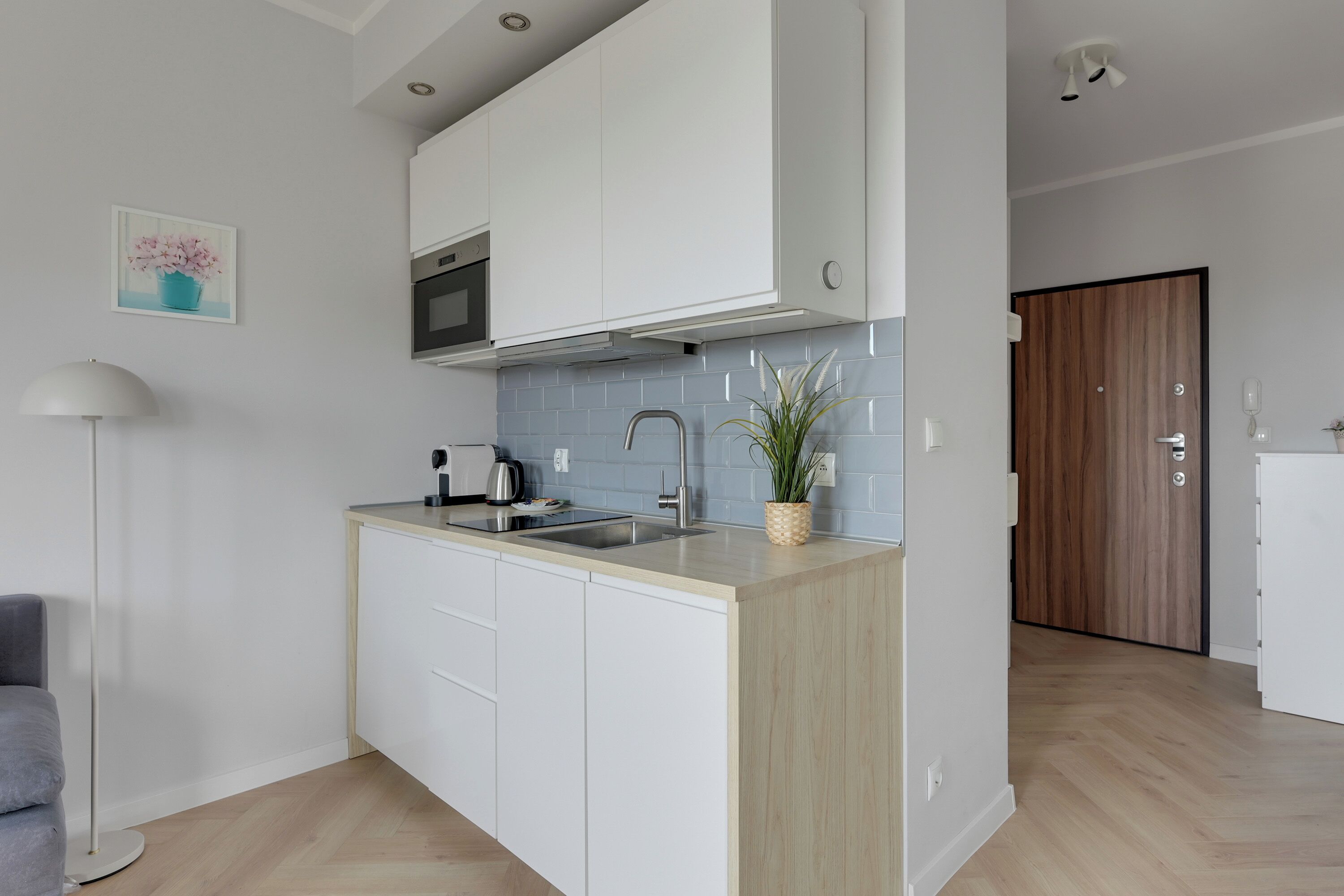 Studiosuite, Balkon | Eigene Kochnische