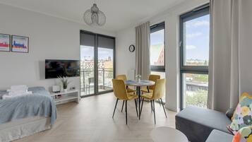 Studiosuite, Balkon | Bügeleisen/Bügelbrett, kostenloses WLAN
