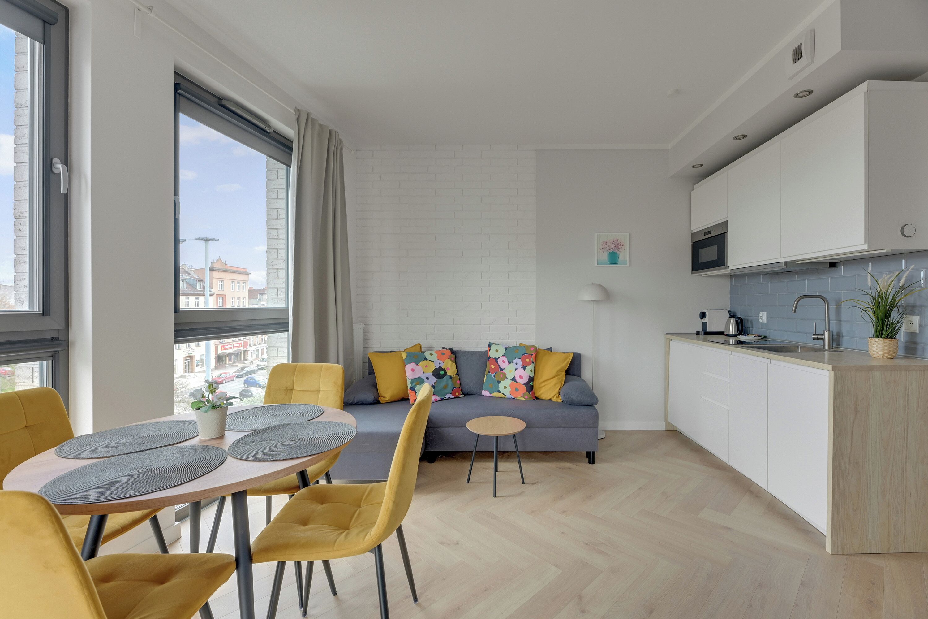 Studiosuite, Balkon | Eigene Kochnische