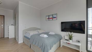 Studiosuite, Balkon | Bügeleisen/Bügelbrett, kostenloses WLAN